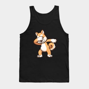 Dabbing Shiba Inu Tank Top